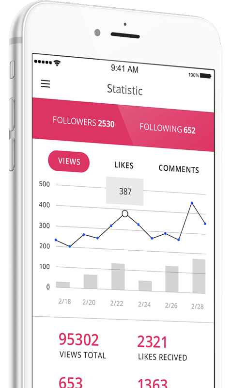 Trendy iOS application